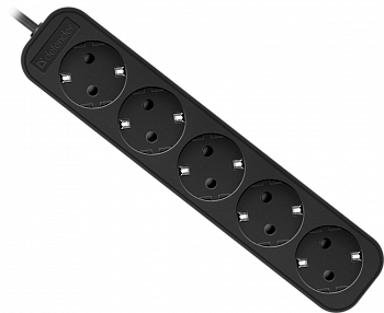 Удлинитель с заземлением DEFENDER M518 1.8 м, 5 розеток [99329]
