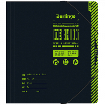 Папка для тетрадей на резинке Berlingo "Tech it" А5+, 600мкм, с рисунком FB5_A5S07