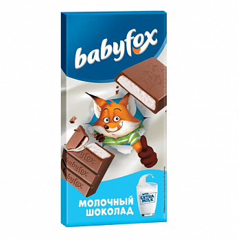 Молочный шоколад «BabyFox», 90 г