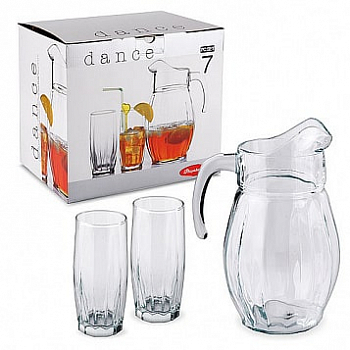 Набор кувшин и 6 стаканов Pasabahce "Dance", 97874б