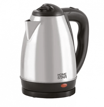 Чайник электрический HOMESTAR HS-1001, 1.8 л, 1500 Вт, нержавеющая сталь ПОДАРОК