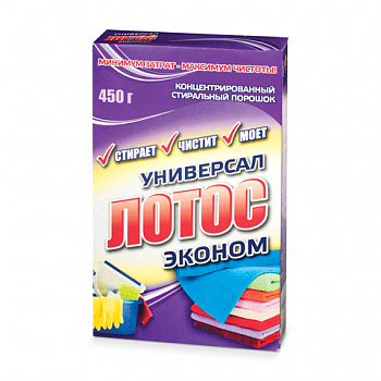 Стиральный порошок универсал ЛОТОС 450г, ш/к 10037