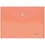 Папка-конверт на кнопке Berlingo "Starlight", А4, 180мкм, прозрачная оранжевая AKk_04116