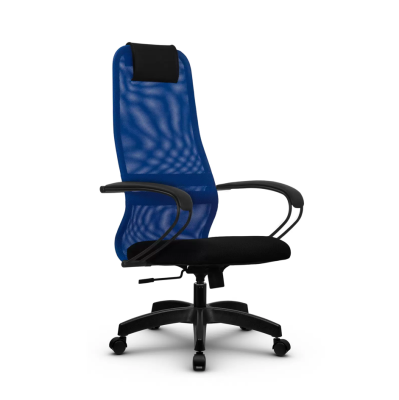 Кресло Метта BP-8, синий/черный, пластик (SU-B-8/подл.130/осн.001)