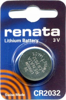 Батарейка литиевая CR 2032 Renata 1xBl 3V 015005