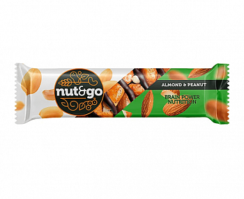 Батончик Nut and Go Almond & peanut, 36 г
