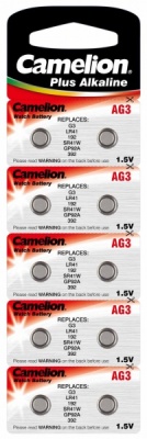 Батарейка часовая Camelion G3 (392, LR736, LR41) 10*Bl ж12811
