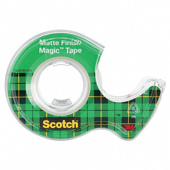 Клейкая лента канц. 19 мм х 7,5 м, в диспенсере, 56 мкм, SCOTCH "Magic", 70005076974