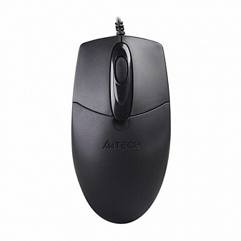 Мышь проводная A4TECH OP-720, USB, 2 кнопки + 1 колесо-кнопка, оптическая, черная, 513289 