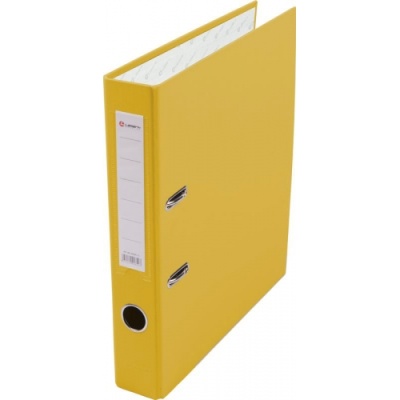 Папка-регистратор Lamark 50 мм желтая метал. окантовка/карман собранная AF0601-YL1