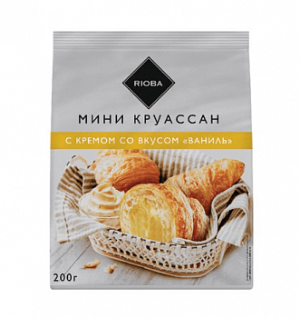 Круассаны мини RIOBA с ванилью, 200г