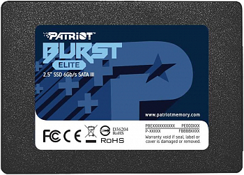 SSD накопитель PATRIOT Burst Elite PBE120GS25SSDR 120ГБ, 2.5", SATA III