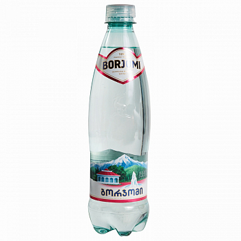 Вода минеральная газированная BORJOMI (Боржоми) 0,5 л ПЭТ
