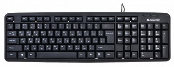 Клавиатура проводная Defender Element HB-520, USB, черный