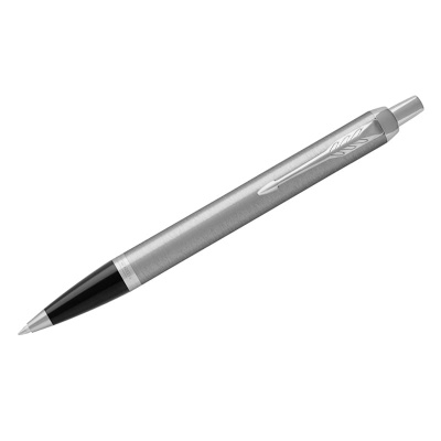 Ручка шариковая Parker "IM Essential Stainless Steel CT" синяя, 1,0мм, кнопочн., подар. уп., 2143631