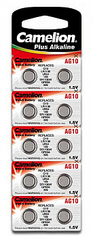 Батарейка часовая Camelion G10 (389, LR1130, LR54) 10*Bl ж12818