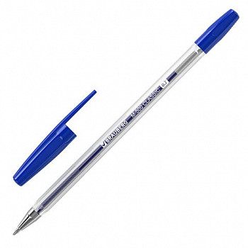 Ручка шариковая BRAUBERG "M-500 CLASSIC", СИНЯЯ, узел 0,7 мм, линия 0,35 мм, 143444