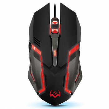 Мышь игровая SVEN RX-G740, оптическая, проводная, USB, черный [SV-018344]