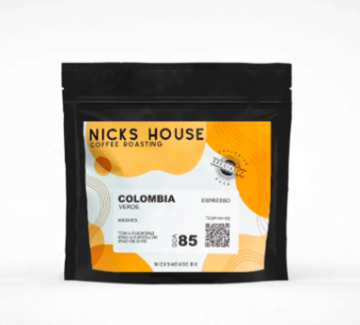Кофе в зернах NICKS HOUSE "COLOMBIA VERDE", 200 г