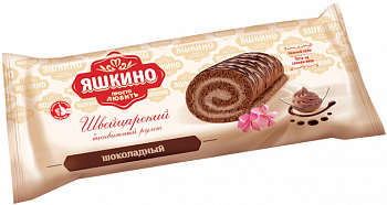 Рулет «Яшкино» бисквитный шоколадный, 200 г