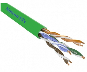 Кабель витая пара U/UTP Netron Cat5e PVCLS нг(A)-LSLTx TURBO 4x2х0.48, 305 м, 325001