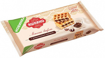 Вафли мягкие "Яшкино" с шоколадным кремом, 120 г