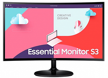 Монитор Samsung Essential S24C360EAI, 24", 1920х1080, VA, 75Гц, черный [LS24C360EAIXCI]