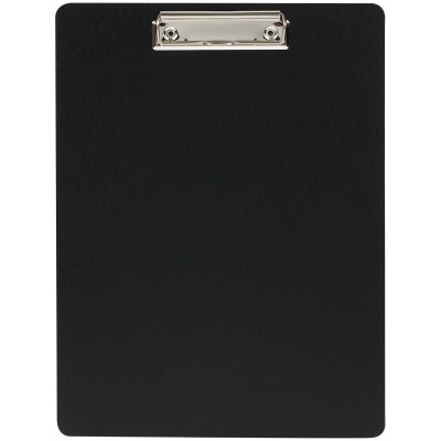 Планшет с зажимом OfficeSpace А4, пластик (полифом), черный 340045